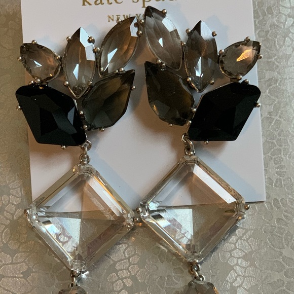 Kate Spade Chandelier Multi Crystals Maxi Statement Earrings - Picture 5 of 7
